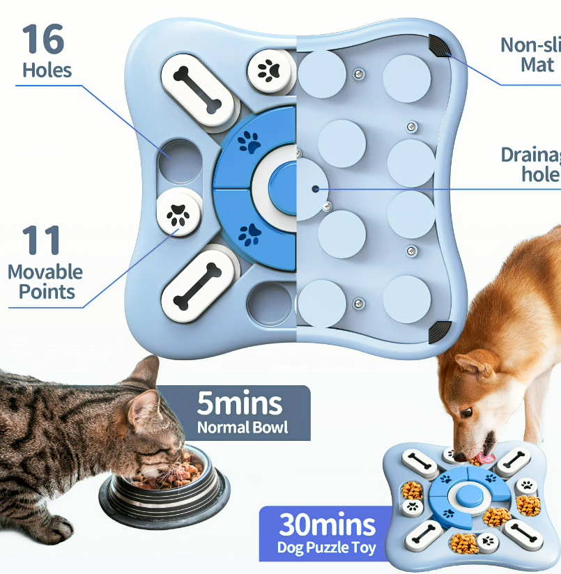 Interactive Slow Feeder Puzzle Toy for Dogs